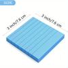6pcs Lined Sticky Notes with Lines 3x3 Self-Stick Notes 6 Bright Color 6 Pack, 71 Sheets/pack