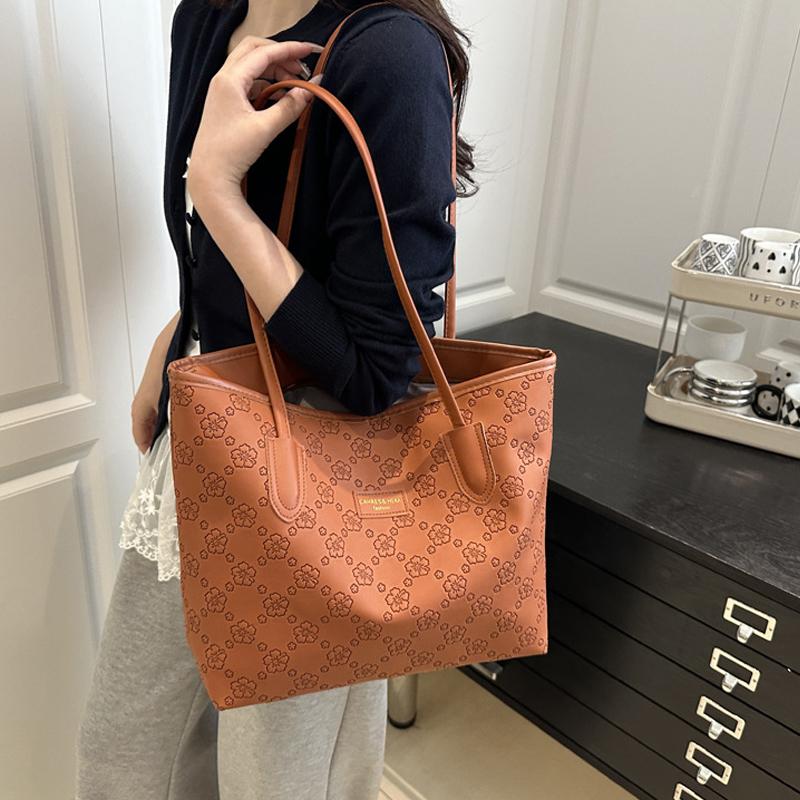 New Fashionable Large-Capacity Women's Tote Bag Shoulder Bag Simple and Versatile Commute Handbag KTB