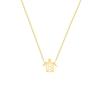 18K Gold Plated Stainless Steel Turtle Pendant Necklace - Non-fading Hollow Design