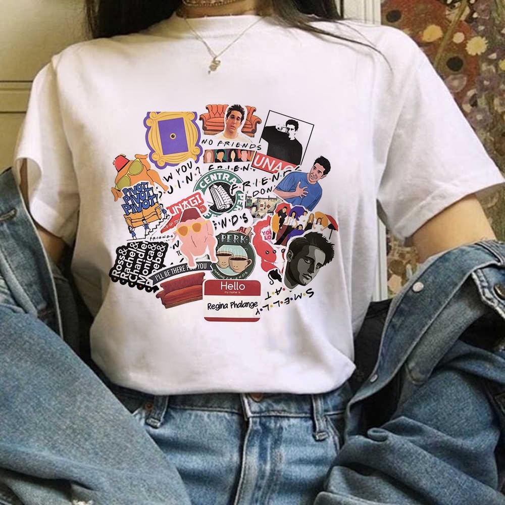 Zogankin Harajuku T Shirt Women Fun Spoof Tops Tee Japnese Anmie Character Print T Shirt 90S