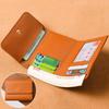 Multi-card Slot Solid Color Portable Leather Card Case Universal Bank Card Credit Card ID Bus Card Holder Travel Card Organizer
