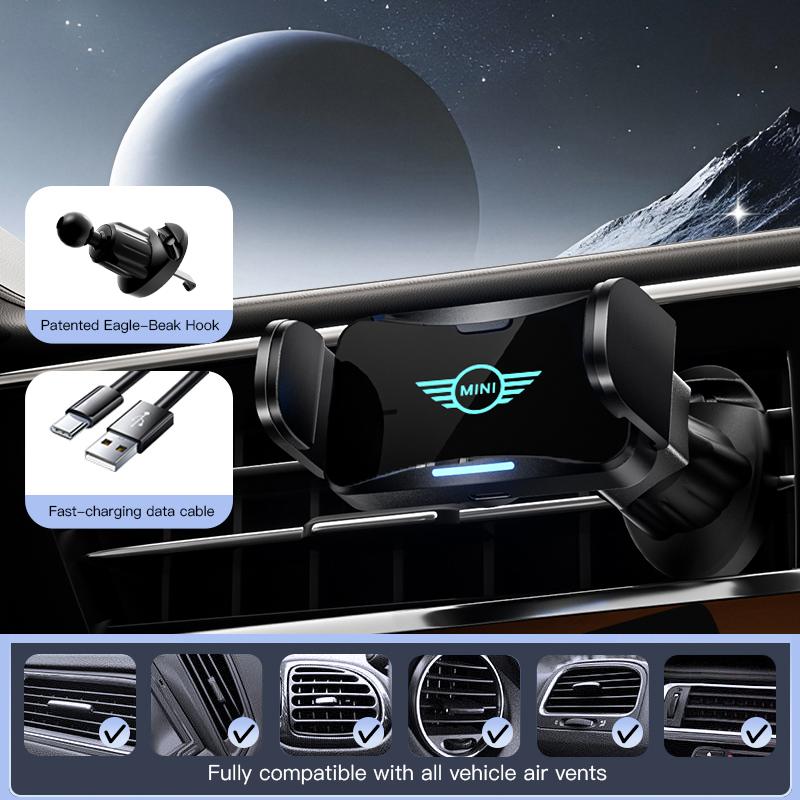 Car Phone Electric Stand 360° Rotate Navigation Bracket For BMW MINI John-Cooperworks F54 F55 F56 F57 R53 R54 R55 R50 R51 R52