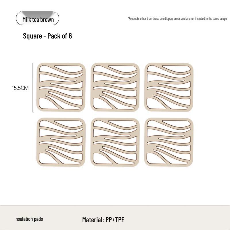 

CWXA Square Non-slip Wall-Mountable Coaster Set
