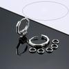 Handsome Personality Fashion Hiphop Man Hoop Earrings Fashion Jewelry Korean Style Earrings Round