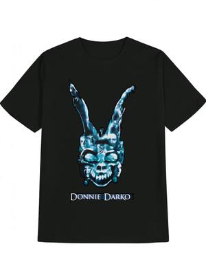 Camiseta de Algodón Gráfica Donnie Darko Primavera/Verano 2026 Hombre/Mujer Casual Cuello Redondo Camiseta de Verano para Fans Cultura Pop Casual W...