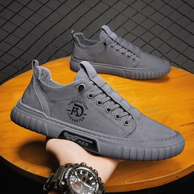 Moda Tuval Ayakkabılar Nefes Alabilen Erkek Spor Ayakkabıları Günlük Yürüyüş Ayakkabıları Slip-on Erkek Vulkanize Ayakkabılar Yazlık İş Ayakkabıları