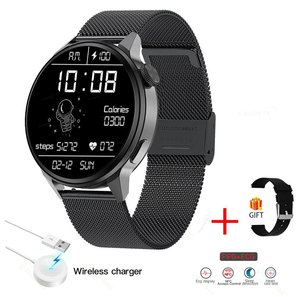 Nfc Smart Hodinky Ženy Bluetooth Hovor Gps Sledovanie Pohybu Hodiny Srdcová Frekvencia Ekg Krvný Tlak Muži Smartwatch Pre Android Ios