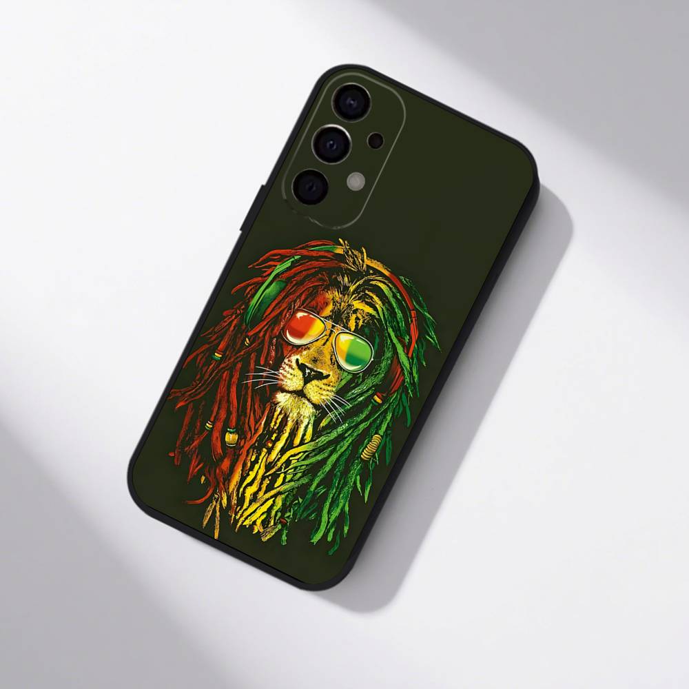 Bob Marley Rasta Lion For Samsung Phone Case S25,S24,S21,S22,S23,S30,Ultra,S20,Plus,Fe,Lite,5G Black Cover