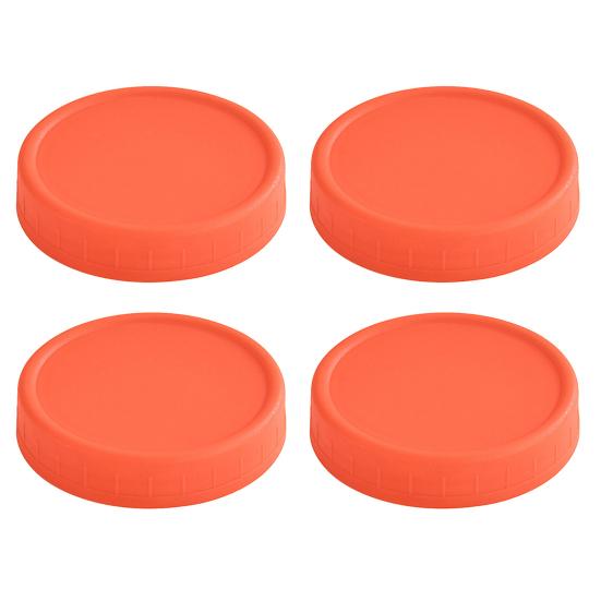 4Pcs 70/86MM Wide Mouth Mason Jar Lid Reusable Leak Proof Canning Cover Dishwasher Safe Food Grade Jar Sealing Lid Top Cap