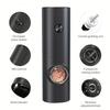 Adjustable Electric Pepper Grinder with LED Light Automatic Ceramic Spice Mill for Fine and Coarse Grinding