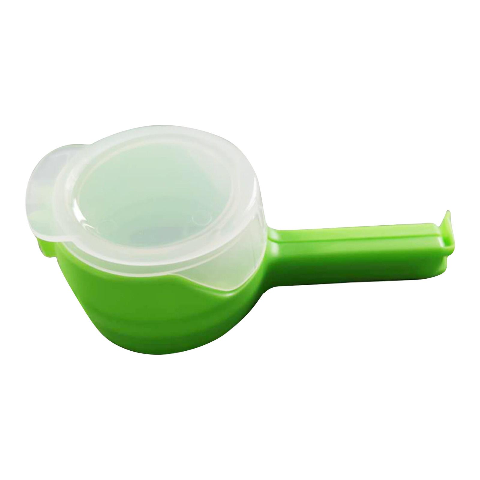 Зажимы для пакетов для хранения продуктов запечатывающие клипсы с носиком для насыпания кухонные зажимы для пакетов с чипсами пластиковые запечатывающие колпачки отличный кухонный инструмент зелёный 990₽