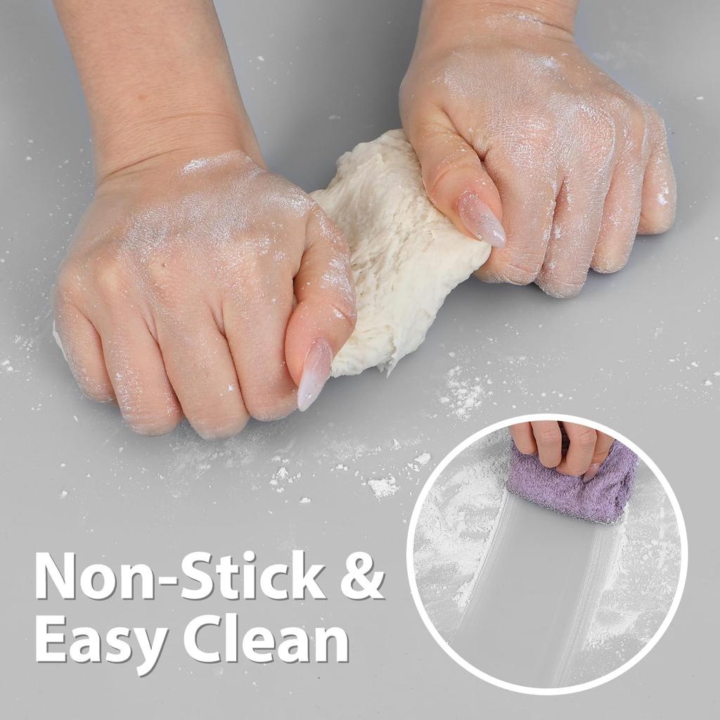 SUPER KITCHEN Silicone Countertop Protection Cooking Food Large Baking Kitchen Mat for Mat, Mat, Mat, Grade, Size, Mat, Bread/Cookies/Pizza
