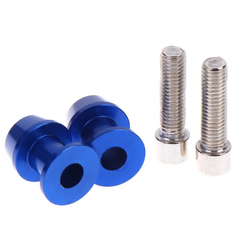 2 Stuks 8/10 Mm Aluminium Motorfiets Stand Swingarm Spoelen Slider Stand Schroef Swingarm Motorfiets Accessoire