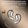 Touchscreen LCD Open Over the Ear Earbuds with Touch Screen Case Bone Conduction Smart Earbuds Headphones Wireless Bluetooth Earphone Outside Out of