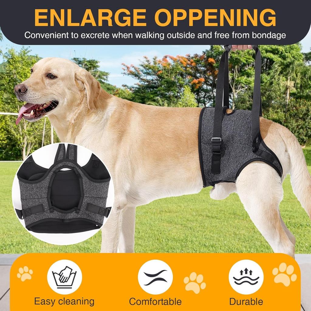Dog Sling for Large Dogs Hind Leg Support, Adjustable Lift Harness for Medium Large Elderly Dogs Rear Leg Support (Size XL)