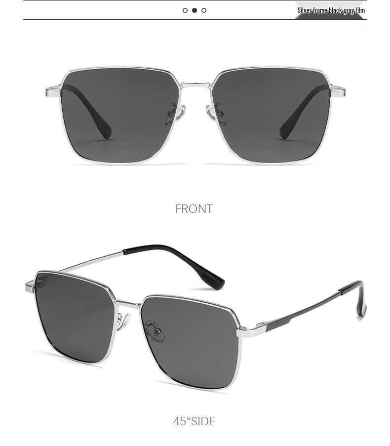 Trendy Women's Polarized Sunglasses 8711: High-End Metal Frame, UV Protection, Perfect for Driving and Style