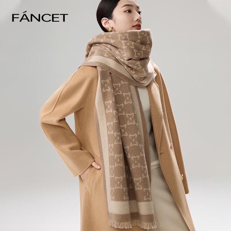 

FANCET Women s 100% Wool Autumn/Winter Scarf 180x40 CM