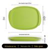 Durable Rectangular Plastic Fast Food Serving Tray