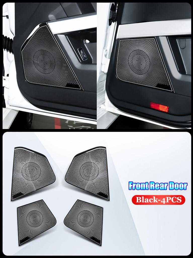 For Mercedes Benz GLK Class X204 2008-2015 Car Front Rear Door Window A-pillar Triangle Tweeter Audio Speaker Cover Trim Frame KM5
