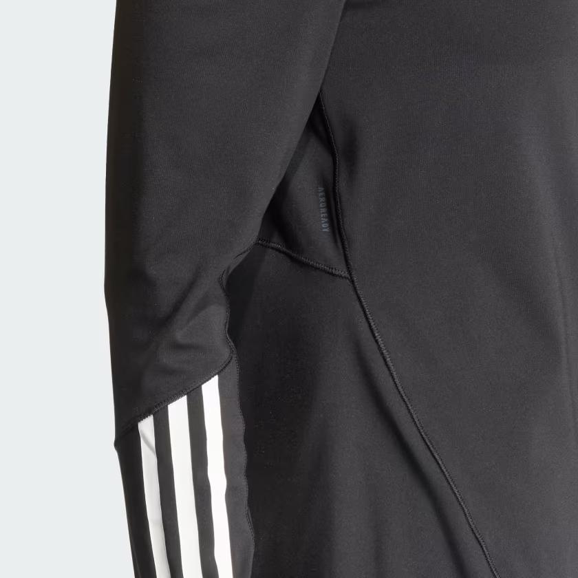 Adidas Hyperglam Training Quarter-Zip Track Top Long Sleeve Fitness Shirt Women tops Black IN6841