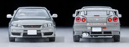 TOMYTEC Tomica Limited Vintage Neo 1/64 Scale LV-N353a Nissan Skyline 2-Door Sports Coupe 25GT TURBO with Optional Parts, Silver, 2000 Model, Finished