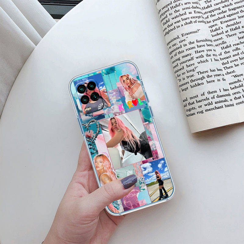 JO34 Karol G Phone Case for Motorola E22S E7 G6 G7 G8 G9 Plus Power Play G10 G20 G04 E30 E40 E22 E20 E13 G22 G23 G Stylus Play