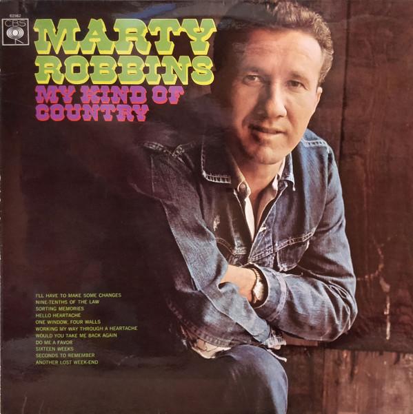 

LP Record MARTY ROBBINS - My Kind Of Country SBPG62962 CBS 1967 UK Folk Used