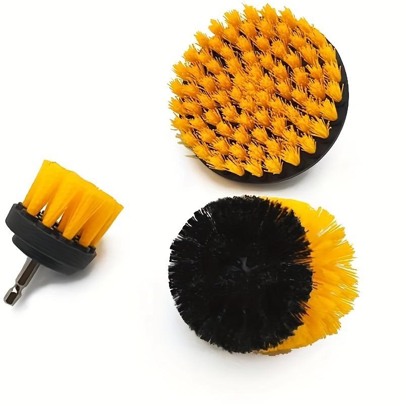 3pcs Electric washer drill brush accessory set (with extension rod) - multifunctional cleaning kit, plastic material brush