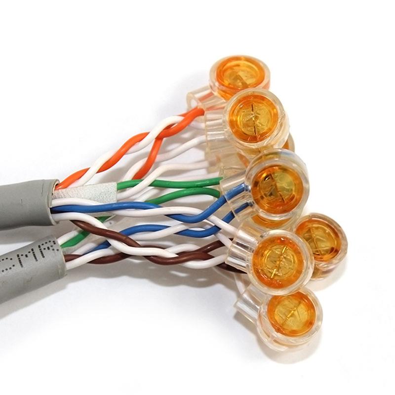 

HAILE K1 ZD-K1-1000 Single-Blade Network Cable & Telephone Connector, 1000-Pack