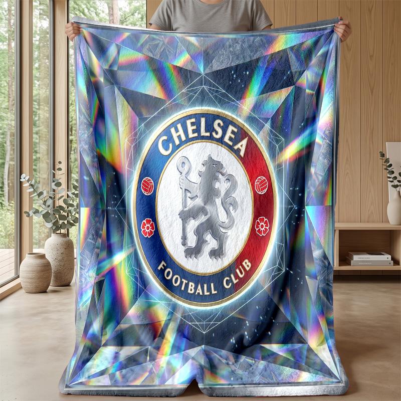Chelsea FC Theme blanket Soft Flannel Blanket Plush Throw Blanket Cozy Sofa Bed Blanket for Home Decor