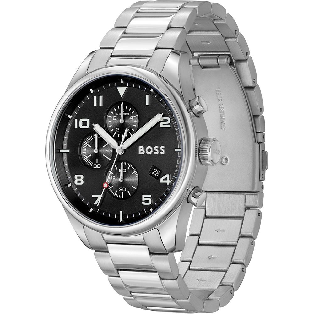 BOSS View Black Silver Metal Men's Quartz Watch 1514008