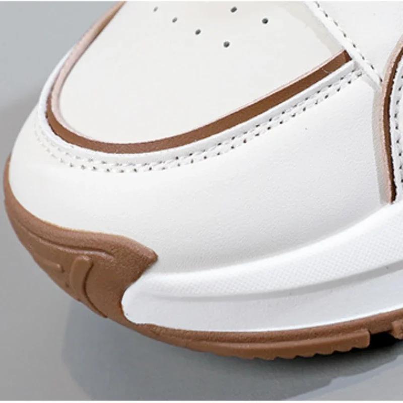 Platform Womens Vulcanized Shoes Breathable Women Sneakers Lace-up Ladies Casual Shoes Classic Chunky Women Shoes Tenis De Mujer