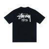 Camiseta de Algodón Unisex de Corte Holgado con Estampado de Letras Camiseta Casual de Manga Corta para Adolescentes y Adultos