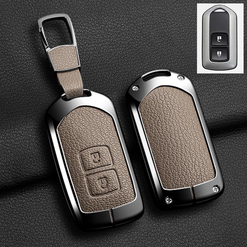 Car Key Case Cover Shell For Toyota Land Cruiser Prado 150 Sienta Porte Raum Alphard Isis Noah Zinc Alloy Leather Protec Keychai