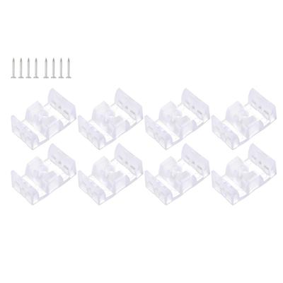 8 Stück Elegante Klare Duschabtürschützer Zubehör für Rahmen Schiebeglastür Robuste Stoßschutzleisten Täglicher Gebrauch