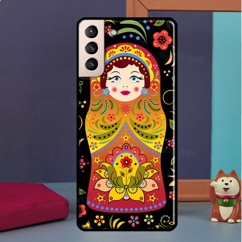 

Мягкий чехол-матрешка с русскими куклами для Samsung Galaxy S20 FE S8 S9 S10 Plus Note 10 Note 20 S21 Ultra Back Case Note 20 Ultra