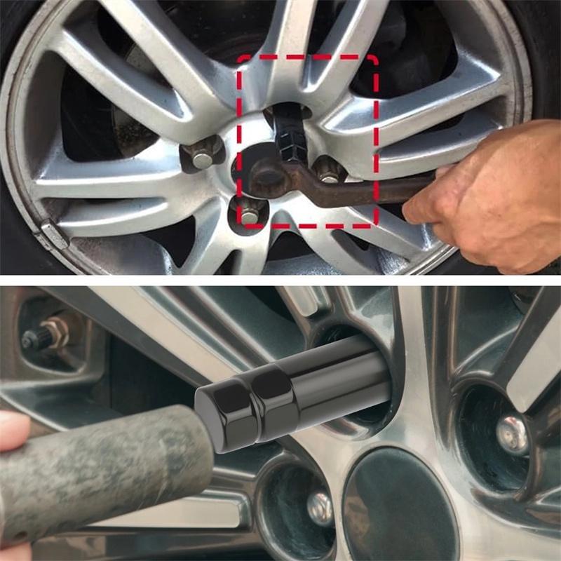 Small 6 Spline & 7 Spline Sockets Fuel Rim Lug Nut Key Wrench For Aftermarket Lugnuts 14X1.5, 14X2.0, 12X1.5, 12X1.25