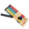 1Pair Bamboo Drumsticks Drum Sticks Percussion Drum Brushes Bundle Harmmer With Rubber Handle Drum Accessories