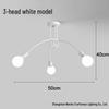 Modern Minimalist Industrial Ceiling Light - Creative Iron Pipe Design for Study, Bedroom, Living Room, or Children's Room