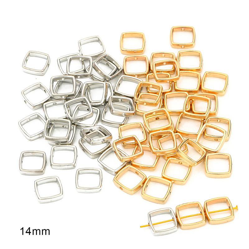 Multi-Size Electroplated CCB Plastic Large-Hole Beads for DIY Jewelry Crafting