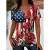Fashionable Women's V-neck Casual Short Sleeved T-shirt,Rretro Sports Style Casual Sportswear