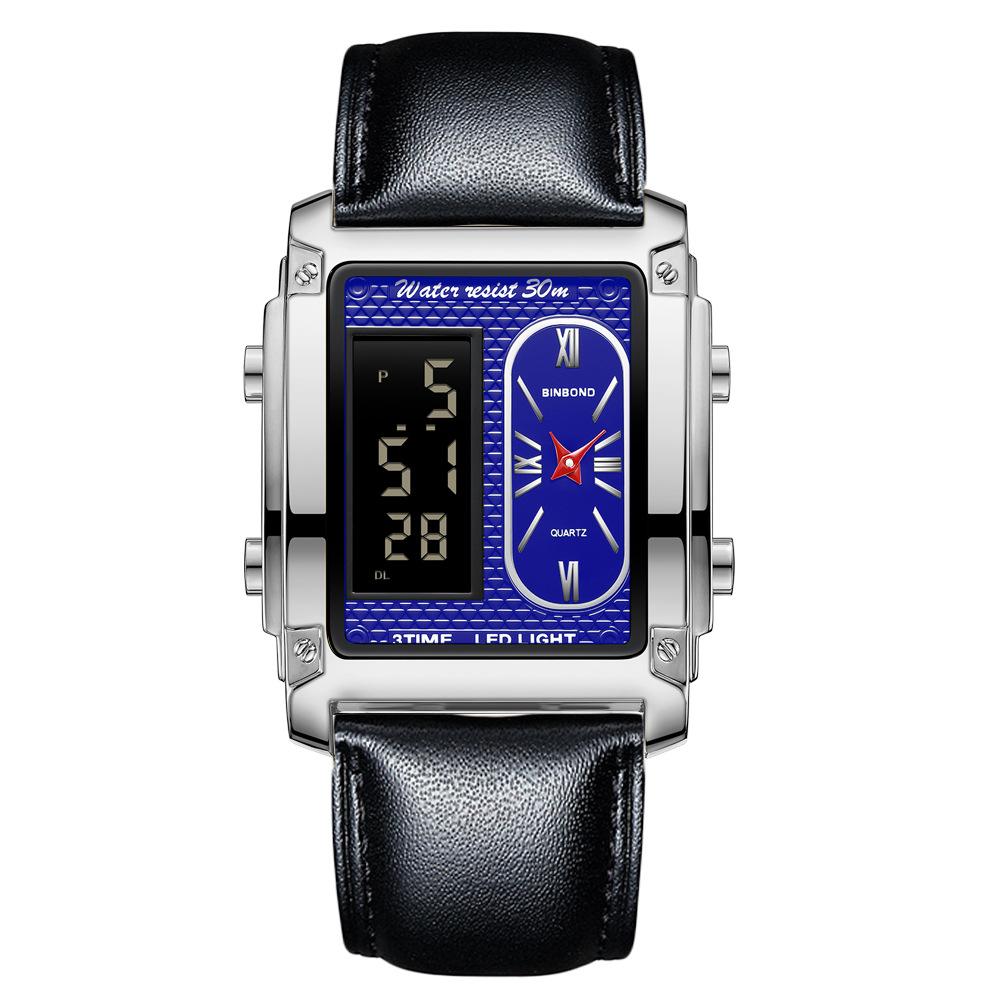 Men's Waterproof Luminous Running Alarm Clock Watch