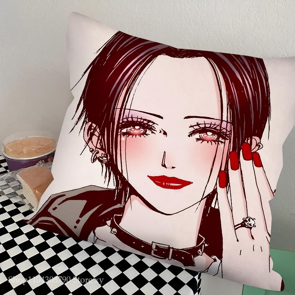 1pc Cartoon Anime Oosaki Nana Pillow Case Square Pillow Bedroom Sofa Leisure Comfort Cushion Car Living Room Home Decoration