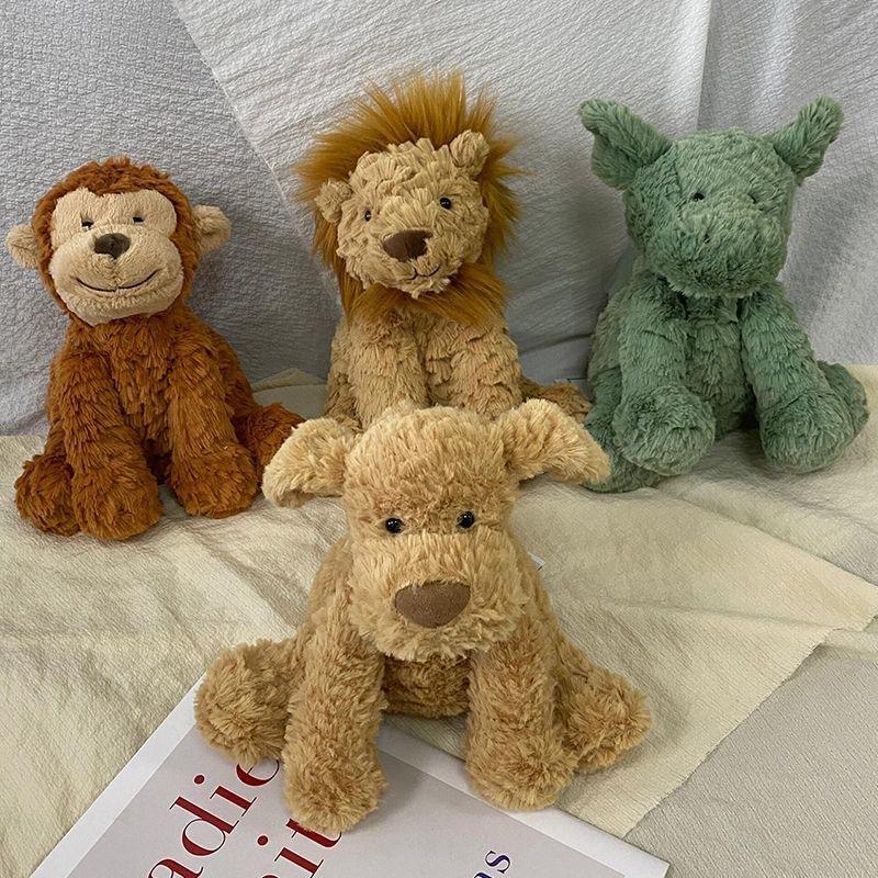 New Jelly Wave Fox Green Dragon Monkey Plush Cute Toy Doll