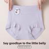Large Size Lady Spring and Autumn Maintenance Mulberry Silk Antibacterial Crotch High Waist Abdominal Wrap Hip Briefs