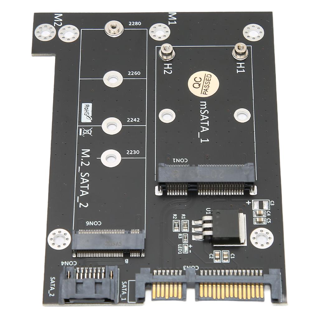 Adapter Card MSATA M.2 NGFF SSD To Dual SATA3 Fast Reading Speed Converter Computer Accessories