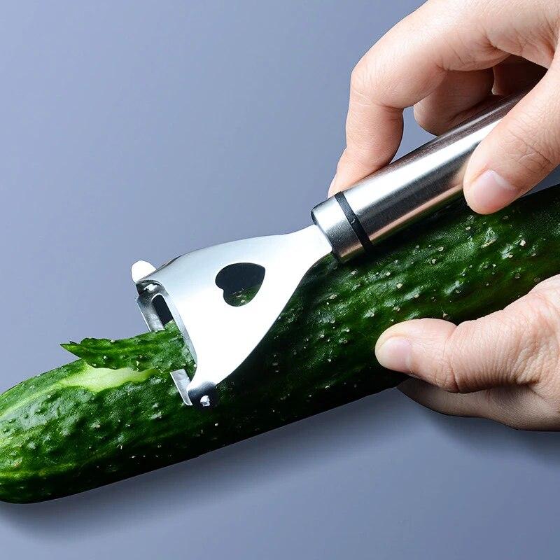 

Овощечистка из нержавеющей стали, овощечистка для фруктов, многофункциональный скребок, строгальный станок, кухонный гаджет