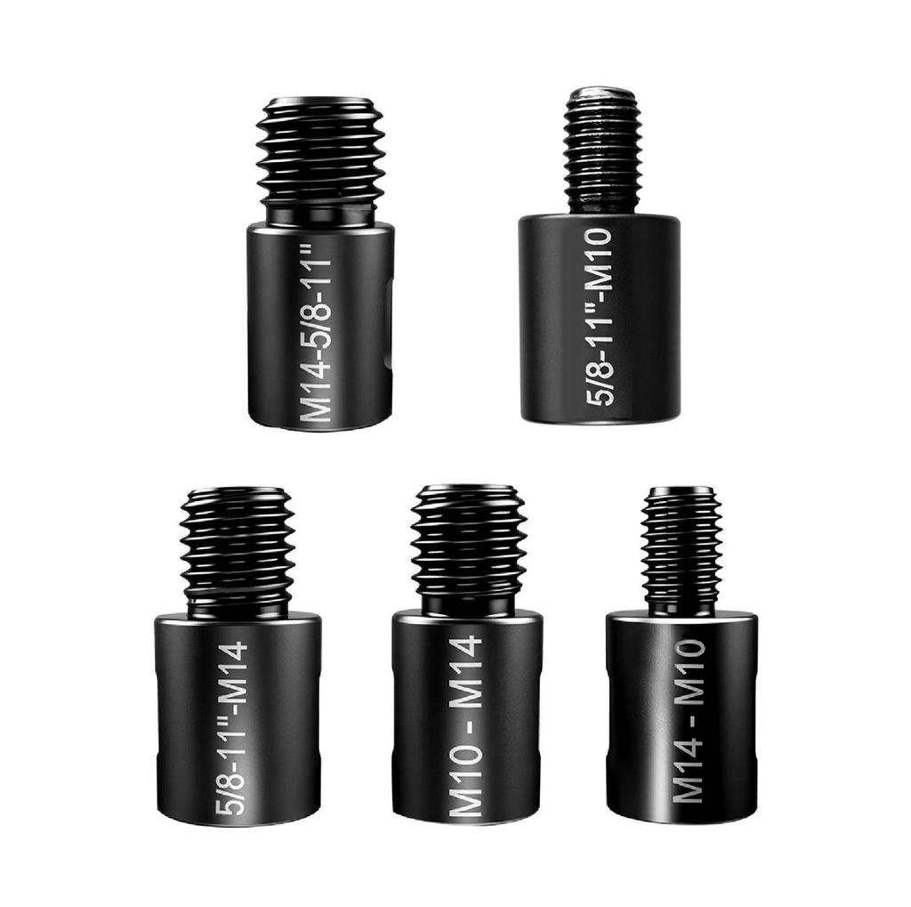 Universal Hole Saw Adapter: M10 to M14 to 5/8-11 Thread for Angle Grinder