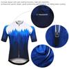 Man Male Tree Grain Blue Summer Outdoor Short Sleeve Bicycle Cycling Wear ClothesTree Grain Blue Short Sleeve XXXL