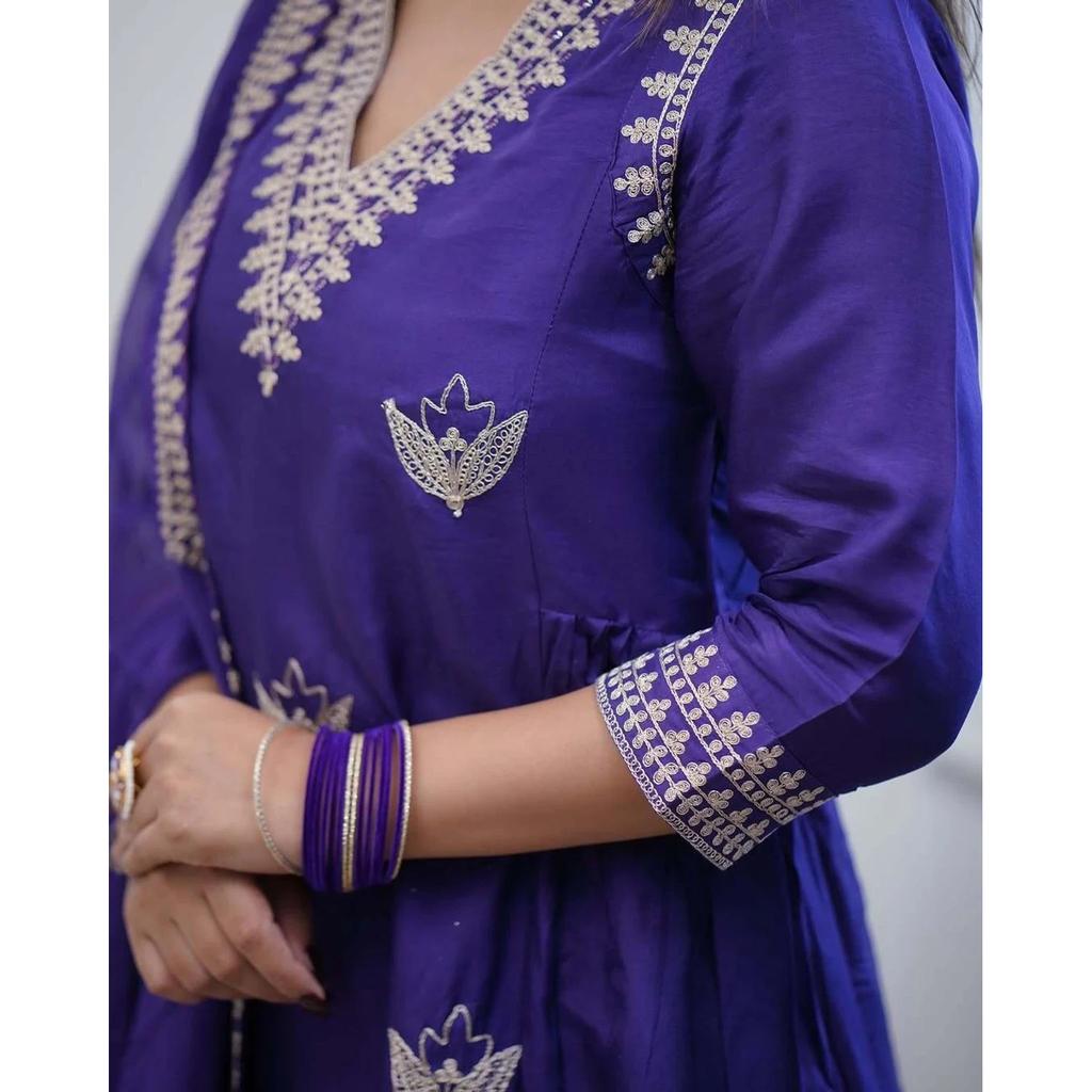 Indian Pakistani Ethnic Kurta Pant Dupatta Set Bollywood Wedding Wear Kurti Set